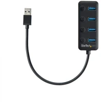 Startech HB30A4AIB Usb 3.0 hub (4 port) fekete kép