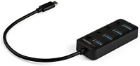 Startech HB30C4AIB On-off switch 4-portos usb-c usb3.0 hub fekete kép