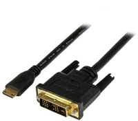 Startech HDCDVIMM1M Mini hdmi - dvi-d (apa-apa) adapterkábel 1m fekete kép