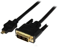 Startech HDDDVIMM2M Micro hdmi - dvi-d (apa-apa) adapterkábel 2m fekete kép