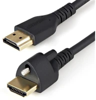 Startech HDMM1MLS Hdmi 2.0 -> hdmi 2.0 m/m video kábel 1m fekete locking screw kép