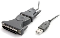 Startech ICUSB232DB25 Usb-a - db-9 + db-25 (apa - apa) kábel 0.9m - fekete kép