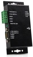 Startech ICUSB422IS Usb-b anya - db-9 apa adapter - fekete kép
