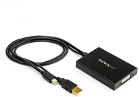 Startech MDP2DVID2 Mini displayport -> dvi-i m/f aktív adapter 0.35m fekete kép