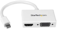Startech MDP2HDVGAW Mini displayport apa - hdmi + vga anya adapter - fehér kép