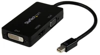 Startech MDP2VGDVHD Mini displayport - vga/dvi-d/hdmi adapterkábel fekete kép