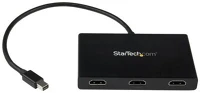 Startech MSTMDP123HD Mini displayport to hdmi mst 3-portos hub fekete kép