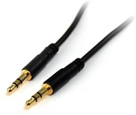 Startech MU3MMS Jack stereo 3,5mm m/m audio kábel 0.9m slim fekete kép
