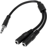 Startech MUY1MFFS 3,5mm klinke y-splitter kabel headset splitter - 2x bu / 1x st kép