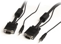 Startech MXTHQMM5MA Vga + 3.5mm jack (apa - apa) kábel 1.5m - fekete kép