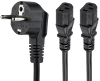 Startech PXT101YEU2M 220v hálózati tápkábel (cee7 - 2x c13) 2m kép