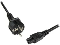 Startech PXTNB3SEU1M Cee7 / c5 laptop 1m tápkábel - fekete kép