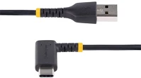 Startech R2ACR-15C-USB-CABLE Usb-c -> usb-a 2.0 m/m adatkábel 0.15m fekete 90°/egyenes kép