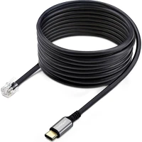 Startech RJ9 M/M Usb-c -> rj9 m/m adatkábel 1.8m fekete kép