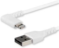 Startech RUSBLTMM2MWR Usb-a 2.0 -> lightning m/m adatkábel 2m fehér egyenes/90° kép