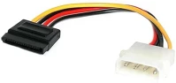 Startech SATAPOWADAP Molex power 4pin -> sata power 15pin m/f tápkábel 0.15m kép