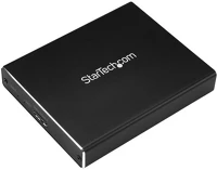 Startech SM22BU31C3R 2x m.2 usb 3.1 külső ssd ház - fekete kép