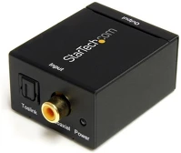 Startech SPDIF2AA Rca (digital coax) toslink standard -> 2db rca f/f adapter fekete kép