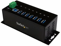 Startech ST7300USBME Usb 3.0 hub ( 7 port) fekete kép