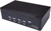 Startech SV431DPDDUA2 Dual dp kvm switch - 4 port - fekete