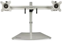 Startech TO 24IN Dual-monitor stand - horizontal for up to 24in monitors - silver kép