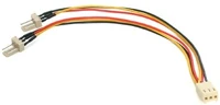 Startech TX3SPLITTER Tx3 -> 2db tx3 f/m tápkábel 0.15m fan power kép