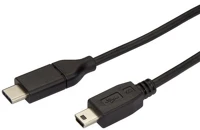 Startech USB2CMB2M Usb-c - usb mini b (apa - apa) kábel 2m - fekete kép