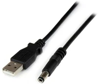 Startech USB2TYPEN1M Usb - 5v dc töltőkábel 1m - fekete kép