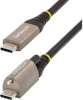 Startech USB31CCTLKV50CM Usb-c 3.2 gen2 -> usb-c 3.2 gen2 m/m adatkábel 0.5m fekete 100w, dp alt mode kép