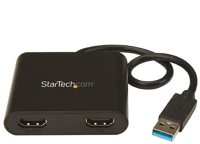 Startech USB32HD2 Usb 3.0 apa - 2x hdmi anya adapter - fekete kép