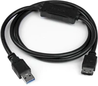 Startech USB3S2ESATA3 Usb 3.0 apa - esata anya kábel 0.9m - fekete kép