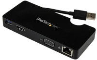 Startech USB3SMDOCKHV Usb-a 3.0 dokkoló - fekete kép