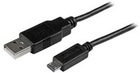 Startech USBAUB2MBK Usb - slim micro usb adat/töltőkábel 2m - fekete kép