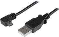 Startech USBAUB50CMRA Usb-a - micro usb 90° (apa - apa) kábel 0.5m - fekete kép