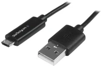 Startech USBAUBL1M Startech MICRO-USB Led töltöttségmérővel 1m töltőkábel - Fekete kép