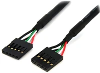 Startech USBINT5PIN Usb pinheader 5pin m/m adatkábel 0.5m fekete kép