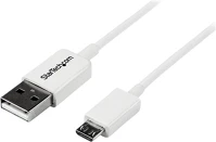 Startech USBPAUB50CMW Usb-a 2.0 -> usb-b 2.0 micro m/m adatkábel 0.5m fehér kép