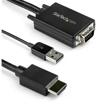 Startech VGA2HDMM2M Vga usb-a 2.0 -> hdmi m/m video kábel 2m fekete kép