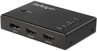 Startech VS421HDDP 3-portos hdmi displayport video switch fekete 4k60hz kép