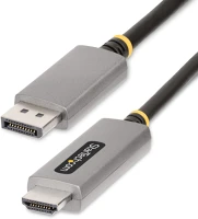 Startech.com 133DISPLAYPORTHDMI21 Video átalakító kábel 2 m displayport hdmi fekete, ezüst kép