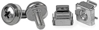 Startech.com CABSCREWM5 M5 x 12mm screws and cage nuts csavar és anya 50db ezüst kép