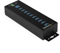 Startech.com HB30A10AME 10 portos usb 3.0 hub fekete kép