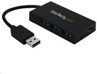 Startech.com HB30A3A1CFB 4 portos usb 3.0 hub fekete kép