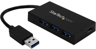 Startech.com HB30A3A1CSFS 4 portos usb 3.0 hub fekete kép