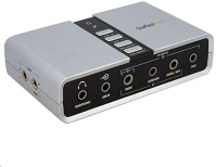 Startech.com ICUSBAUDIO7D 7.1 usb külső hangkártya ezüst kép