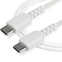 Startech.com RUSB2CC1MW Usb type-c - usb type-c adat- és töltőkábel 1m fehér kép