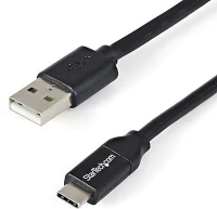 Startech.com USB2AC2M10PK Usb-a - usb type-c adat- és töltőkábel 2m fekete kép