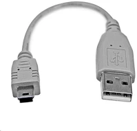 Startech.com USB2HABM6IN Usb -> mini usb kábel szürke kép