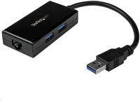 Startech.com USB31000S2H Usb 3.0 to gigabit ethernet adapter és hub kép