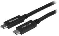 Startech.com USB31CC1M Usb type-c - usb type-c adat- és töltőkábel 1m fekete kép